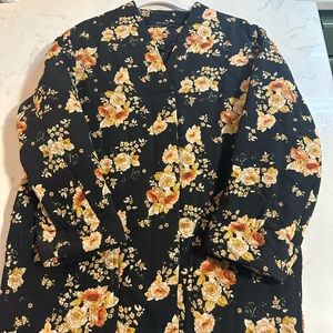 Zara quilted floral jacket size xs/s